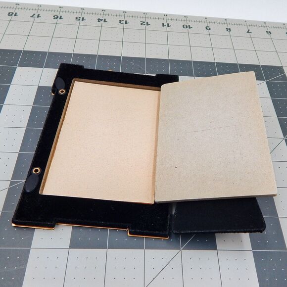 Silvestri Handcrafted Picture Frame 3-1/2 x 5 In Bow Black Gold Trim Easel Stand - Picture 7 of 7